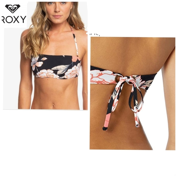 Roxy Beach Classics Underwired Bandeau Bikini Top - Picture 2 of 4